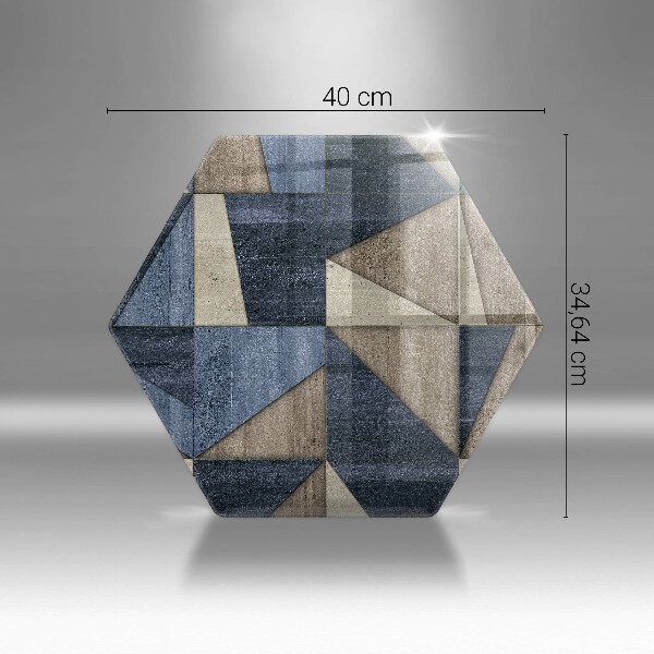 Üveg vágódeszka Geometriai absztrakció