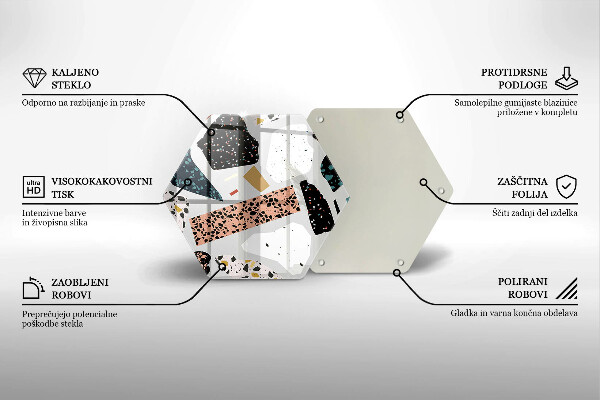 Üveg vágódeszka Kőedény