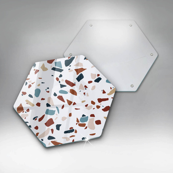 Üveg vágódeszka Díszítő kő