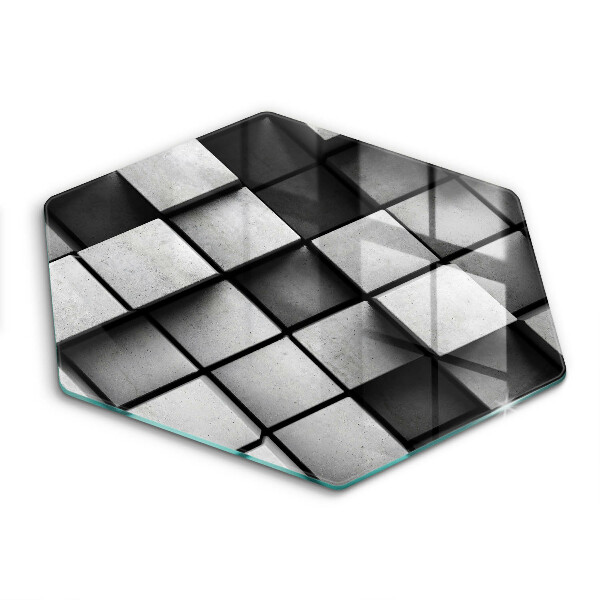 Üveg vágódeszka 3D geometriai háttér
