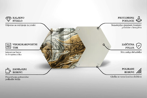Üveg vágódeszka Gazdag absztrakció