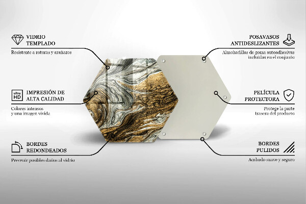 Üveg vágódeszka Gazdag absztrakció