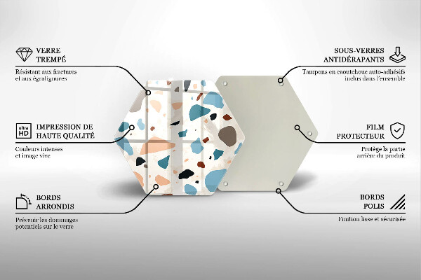 Üveg vágódeszka Dekoratív kőedény