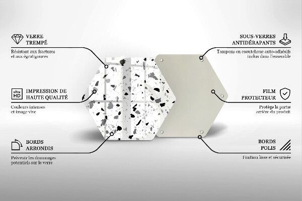 Üveg vágódeszka Dekoratív kőedény