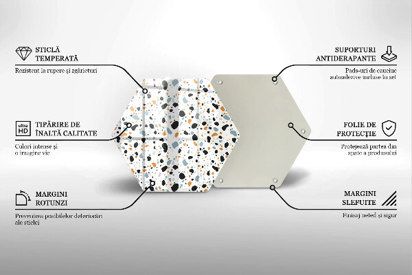 Üveg vágódeszka Dekoratív kőedény