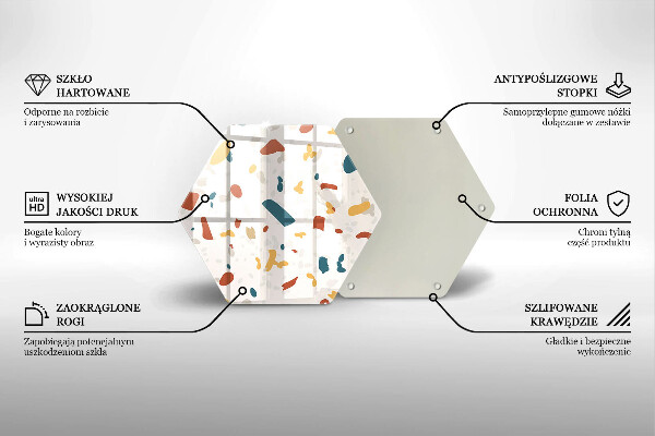 Üveg vágódeszka Dekoratív kőedény