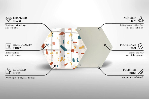 Üveg vágódeszka Dekoratív kőedény