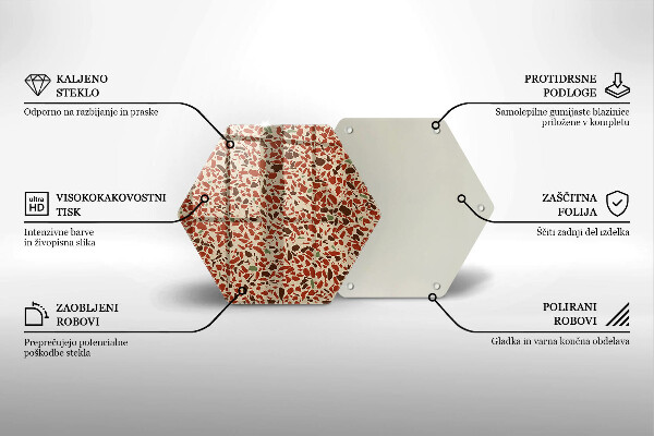 Üveg vágódeszka Finom kőedény