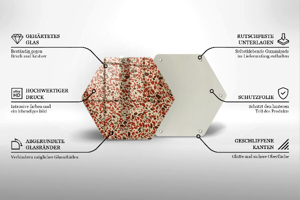 Üveg vágódeszka Finom kőedény