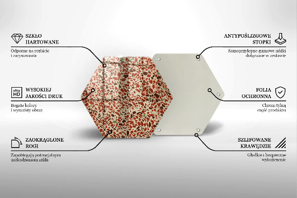 Üveg vágódeszka Finom kőedény