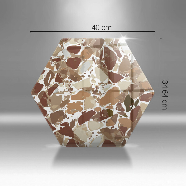 Üveg vágódeszka Kő díszítő foltok