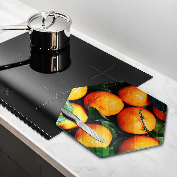 Üveg vágódeszka Narancs gyümölcs