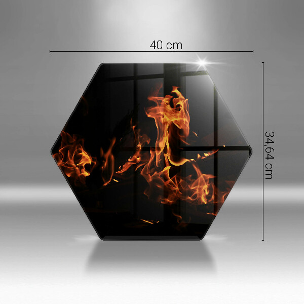 Üveg vágódeszka Gyújts egy élő lángot