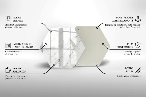 Üveg vágódeszka Elegáns márvány textúra