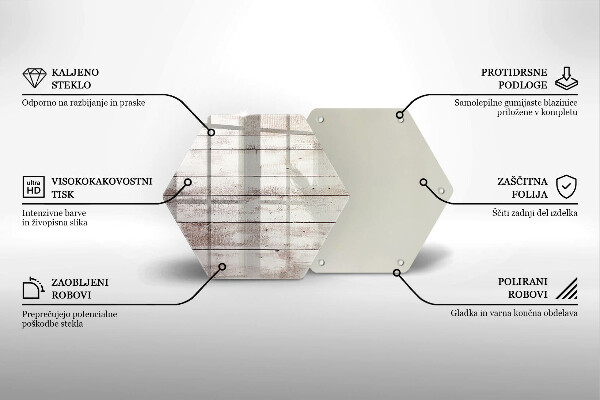 Üveg vágódeszka Régi fa táblák