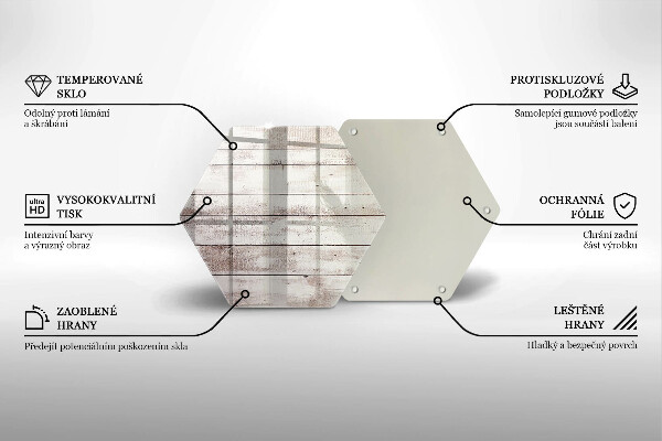 Üveg vágódeszka Régi fa táblák