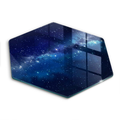 Üveg vágódeszka Tér és csillagok