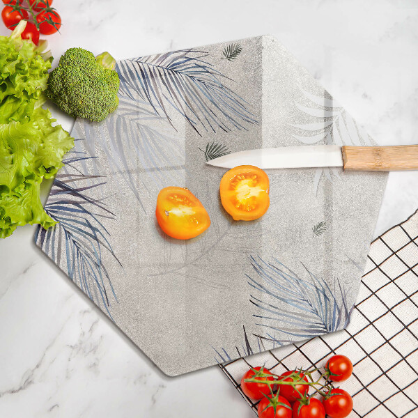 Üveg vágódeszka Finom levelek