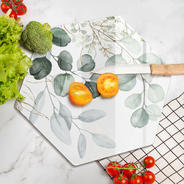 Üveg vágódeszka Festett növények