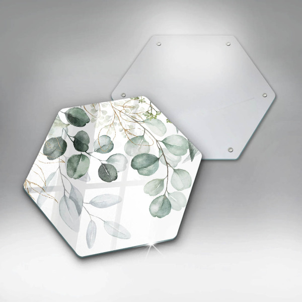 Üveg vágódeszka Festett növények