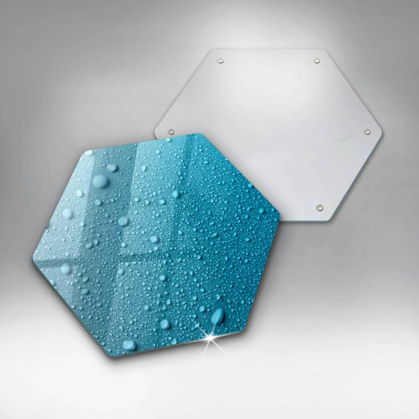 Üveg vágódeszka Vízcseppek