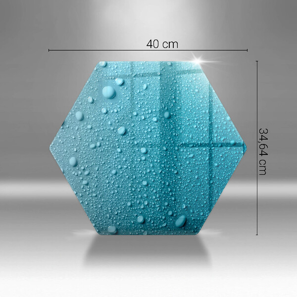 Üveg vágódeszka Vízcseppek