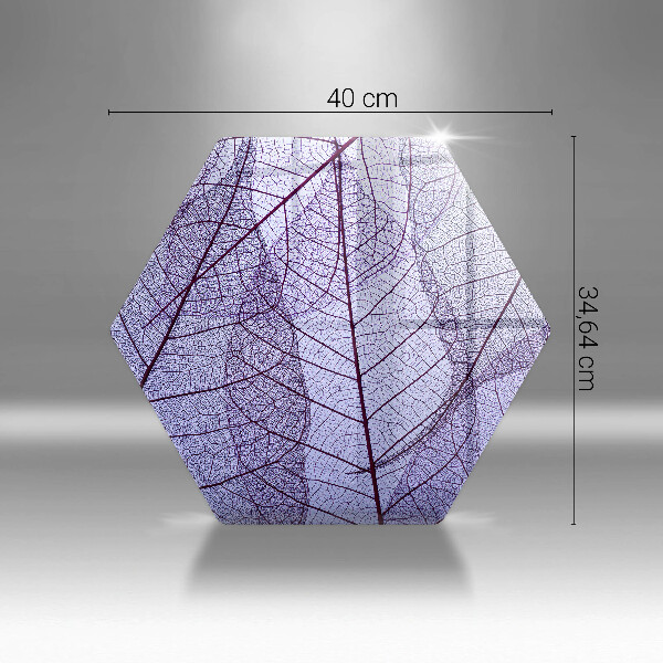 Üveg vágódeszka Levelek erekkel