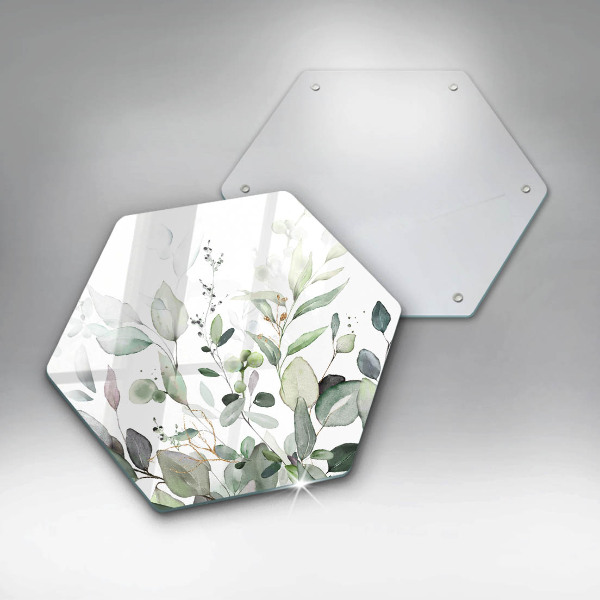 Üveg vágódeszka Akvarell növények