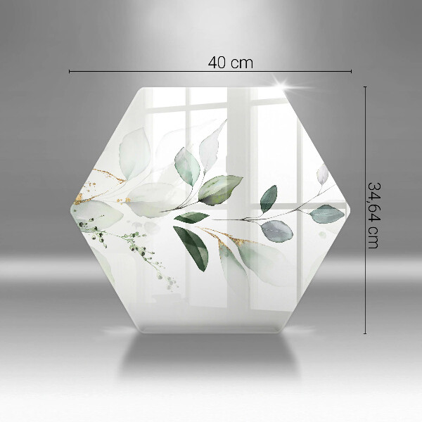 Üveg vágódeszka Akvarell levelek