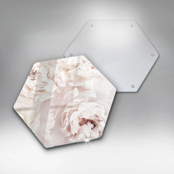 Üveg vágódeszka Pasztell bazsarózsa