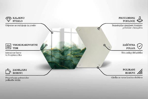 Üveg vágódeszka Absztrakt természet