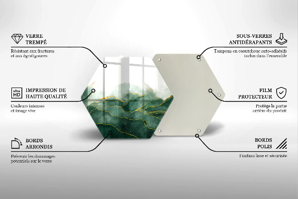 Üveg vágódeszka Absztrakt természet