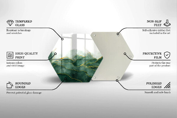 Üveg vágódeszka Absztrakt természet