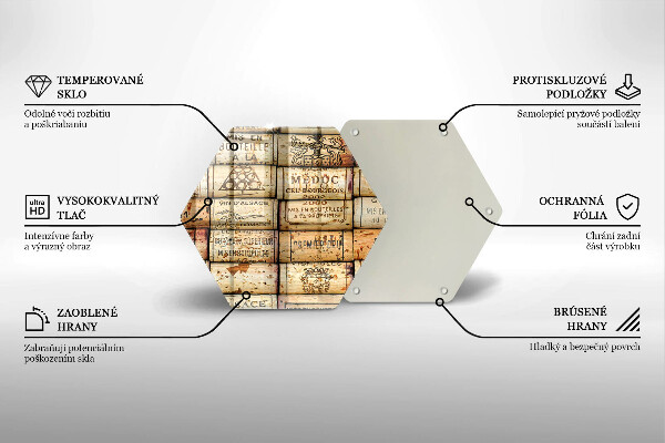 Üveg vágódeszka Régi bordugók