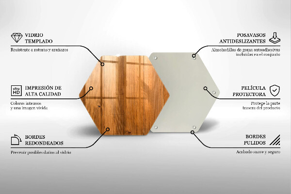 Üveg vágódeszka Fadeszkák