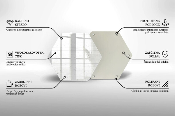 Üveg vágódeszka Modern világos táblák