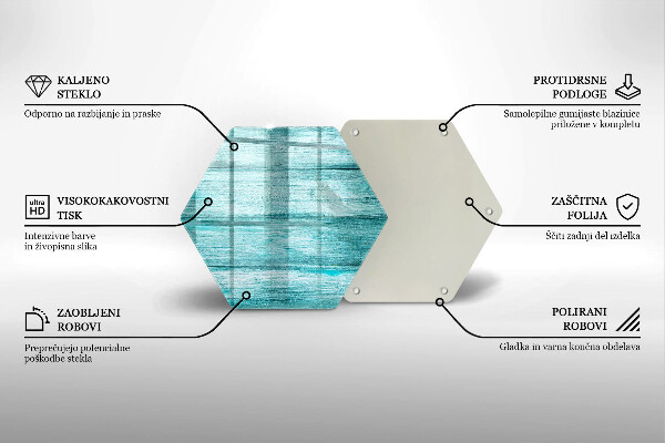 Üveg vágódeszka Vintage fa táblák