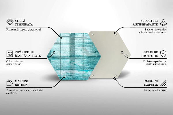 Üveg vágódeszka Vintage fa táblák