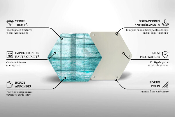 Üveg vágódeszka Vintage fa táblák