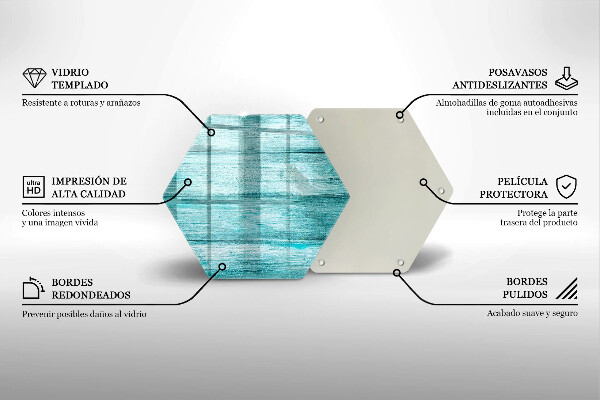 Üveg vágódeszka Vintage fa táblák