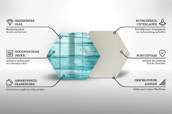 Üveg vágódeszka Vintage fa táblák