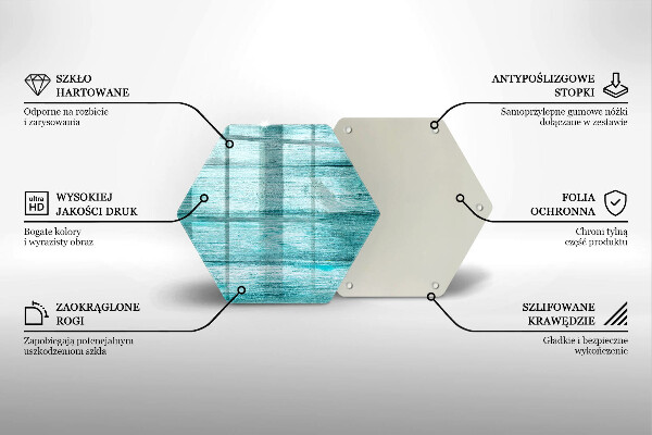 Üveg vágódeszka Vintage fa táblák