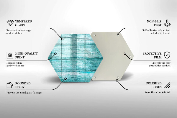 Üveg vágódeszka Vintage fa táblák