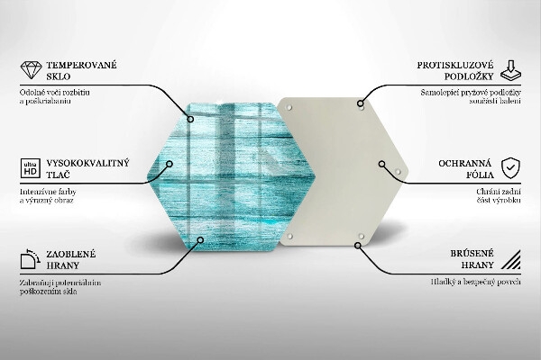 Üveg vágódeszka Vintage fa táblák