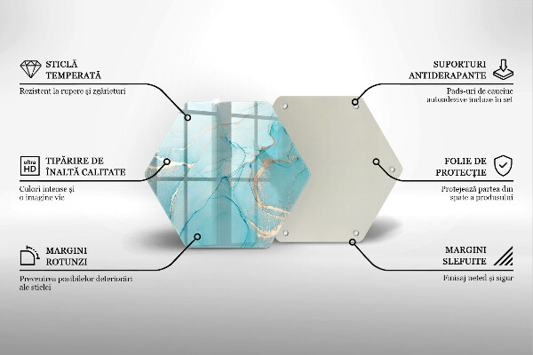 Üveg vágódeszka Kő absztrakció