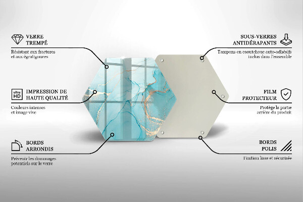 Üveg vágódeszka Kő absztrakció