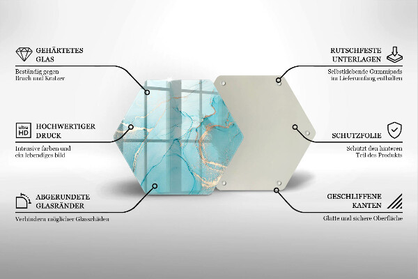 Üveg vágódeszka Kő absztrakció
