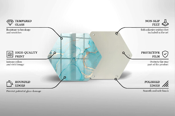 Üveg vágódeszka Kő absztrakció