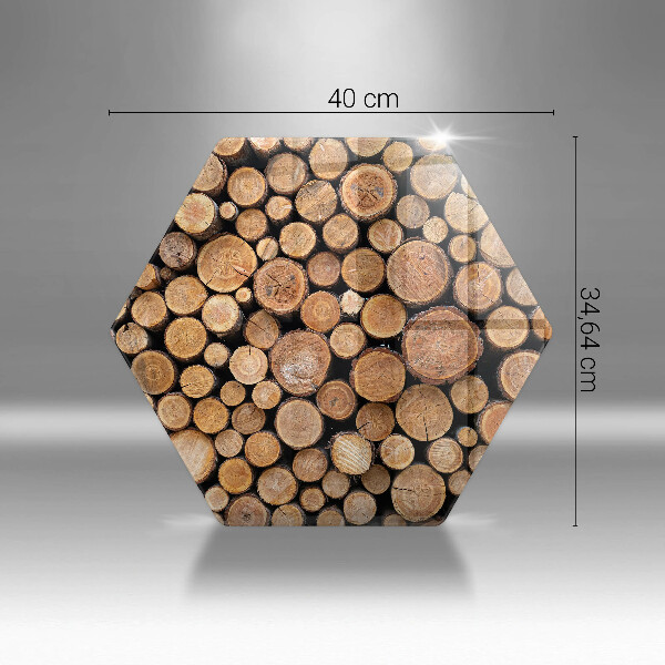 Üveg vágódeszka Fatörzsek