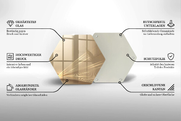 Üveg vágódeszka Modern absztrakció